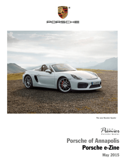 Porsche of Annapolis Porsche e-Zine
