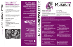 MUSEUM NEWSLETTER - Portage Public Schools