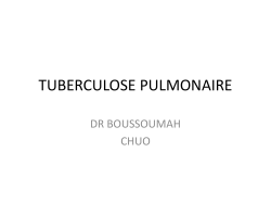 TUBERCULOSE PULMONAIRE - Portail