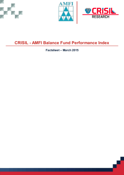 CRISIL - AMFI Balance Fund Performance Index