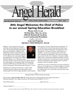 Attic Angel Welcomes the Chief of Police to our annual Spring
