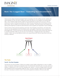 Revit: The 3 Legged Stool - Controlling Your