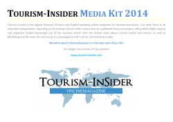 Tourism-Insider Media Kit 2014 _English_