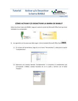 Tutorial Activar y/o Desactivar la barra BIABLE
