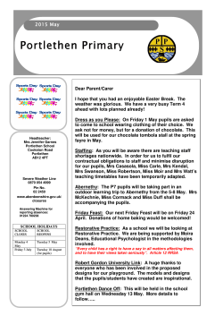 May 2015 - Portlethen Primary School