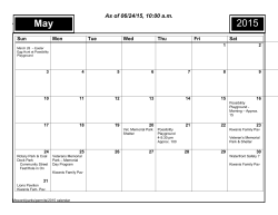 Park Rental by Month-2015