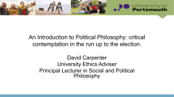Introduction to Political Philosophy week 5