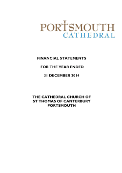 Portsmouth Cathedral Financial Statements 31.12.14