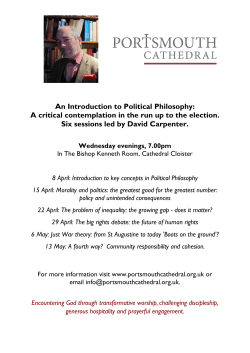 An Introduction to Political Philosophy: A critical contemplation in the