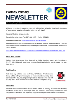 Newsletter - March 2015