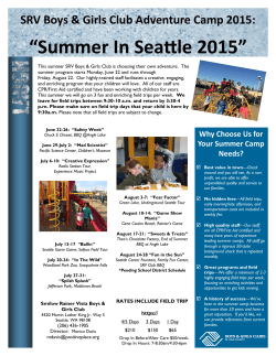 Summer registration Form 2015 - Boys and Girls Clubs of King County