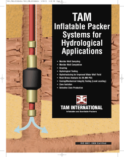 Inflatable Packer Systems for Hydrological Applications