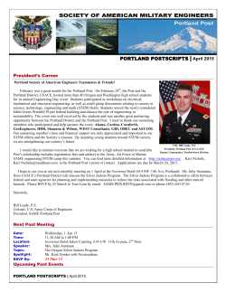 April 2015 - Find a Post - Society of American Military Engineers