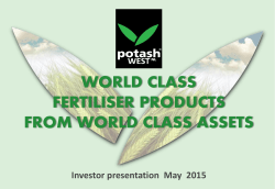 Potash West May 2015 Presentation