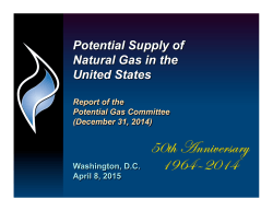 Potential Supply of Natural Gas in the U.S. (December 31, 2014)