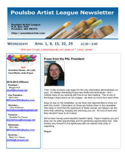the April 2015 Newsletter