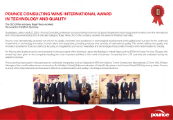 pounce consulting wins international award in technology and quality