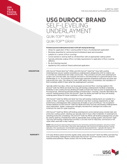 IG1706 USG Durockâ¢ Brand Quik-Topâ¢ & Gray