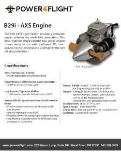 B29i AXS Engine Data Sheet