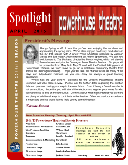 April 2015 Spotlight Newsletter