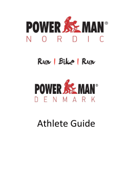 Athlete Guide - Powerman Denmark