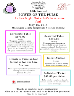 2015 Power of the Purse Table Cost PDF
