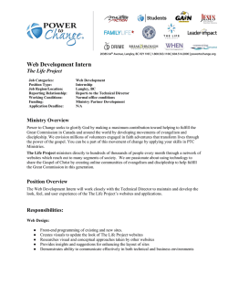 Web Developer - Power to Change
