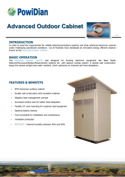 Advanced Outdoor Cabinet