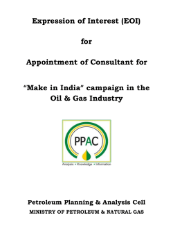 (EOI) for Appointment of Consultant for âMake in Indiaâ