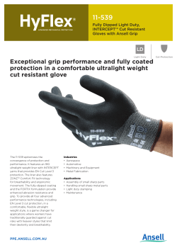 Exceptional grip performance and fully coated protection in a