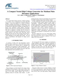 A Compact Nested High Voltage Generator