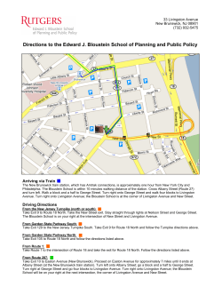 Parking Map - Bloustein School