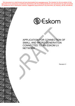 Eskom Grid tied PV application form May 2015 - PQRS