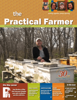 2015 Spring Newsletter - Practical Farmers of Iowa
