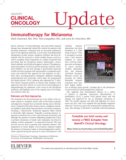 Abeloff`s Clinical Oncology Update