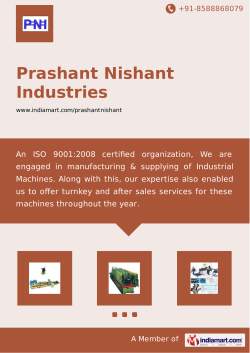 Brochure - Prashant Nishant Industries
