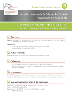 Programme - PRC Auvergne