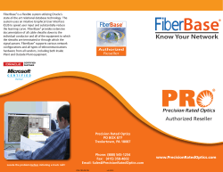 FiberBase Brochure - Precision Rated Optics