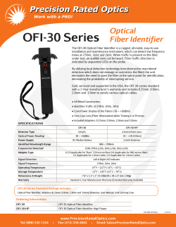 OFI-30 Product Spec Sheet
