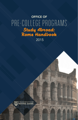 Study Abroad Handbook - Office of Pre