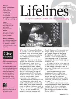2014 Year in Review - Pregnancy Help Center of San Gabriel Valley