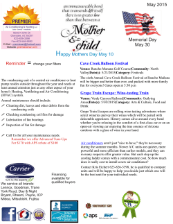 Premier Air`s May 2015 Newsletter
