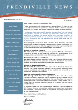 Newsletter No 5 â 2 April 2015