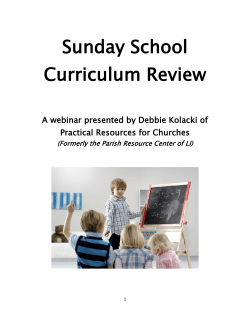 Curriculum Review Booklet