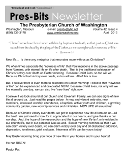 April 2015 - Presbyterian Church of Washington