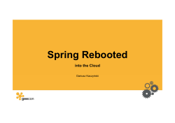 Spring Rebooted - Amazon Web Services