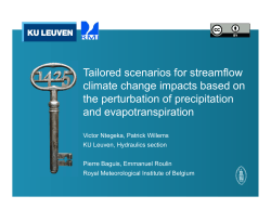 Tailored scenarios for streamflow climate change