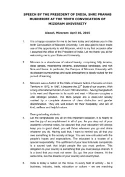 Speeches - President of India