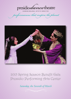 2015 Spring Season Benefit Gala Presidio Performing Arts Center
