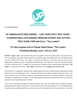 UP - The Locator - FINAL - UP Entertainment Press Room